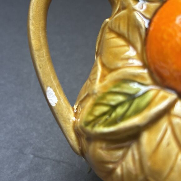 Vintage Florida Orange Blossom Souvenir Mugs Set 2 Japan Citrus Glazed Rare - Picture 6 of 13